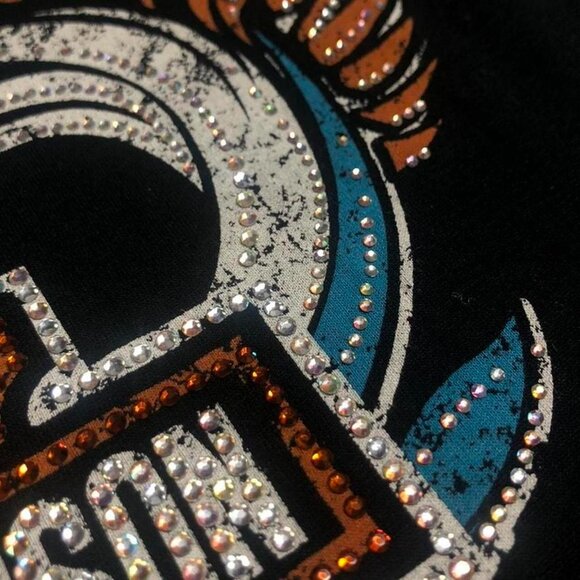 Harley Davidson Rhinestone Raglan - Picture 7 of 7